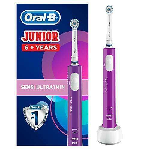 Spar King-Oral-B Junior Elektrische Zahnbürste Kinderzahnbürste ab 6 Jahren Timer Lila