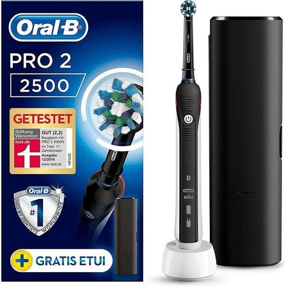 Spar King-Oral-B PRO 2 2500 Elektrische Zahnbürste Andruckkontrolle Reise-Etui schwarz