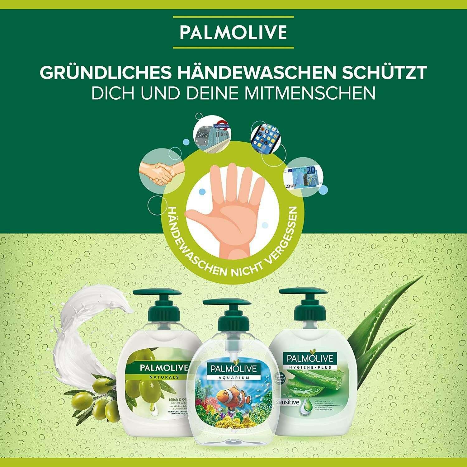 Palmolive Naturals Milch & Kamelie Flüssigseife Handseife Waschlotion –  Spar King