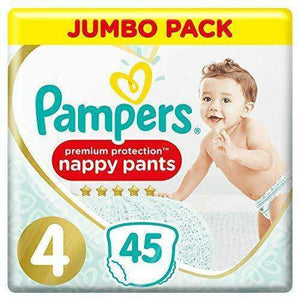 Spar King-Pampers Premium Protection Nappy Pants Größe 4 9-15 kg Jumbopack 2 x 45 Windeln