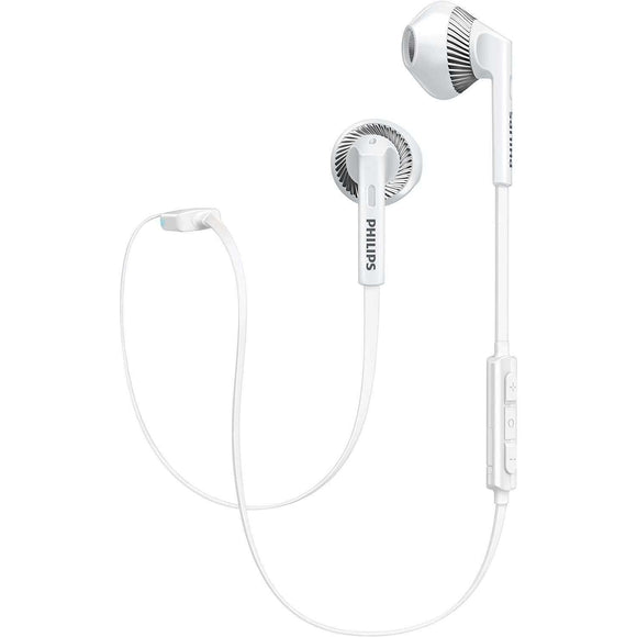 Spar King-Philips SHB5250WT In-Ear Bluetooth Kopfhörer Mikrofon iPhone Android weiß