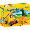 Spar King-Playmobil 1.2.3 9120 Dinoforscher Quad Dinosaurier Spielzeug Spielset Motorik
