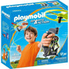 Spar King-PLAYMOBIL 70055 Sports and Action Top Agents Pull String Flyer Flieger 1 Figur