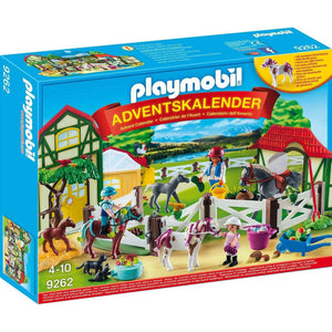 Spar King-Playmobil 9262 Adventskalender Reiterhof Spielzeugkalender Figuren Pferde Kinder