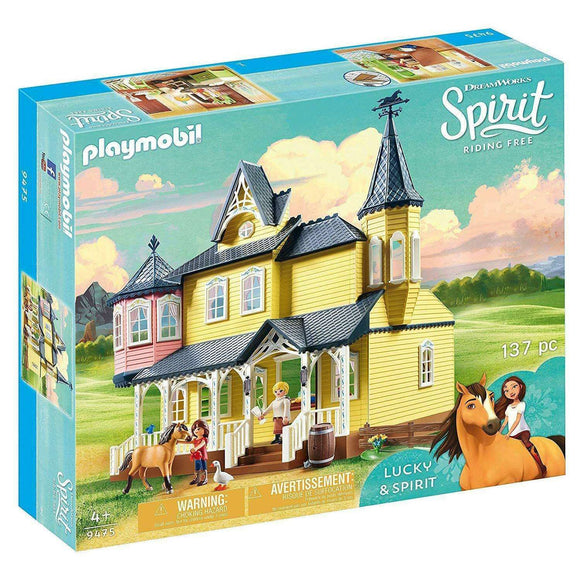 Spar King-Playmobil Spirit 9475 Luckys glückliches Zuhause Spielzeug Spielset mit Zubehör