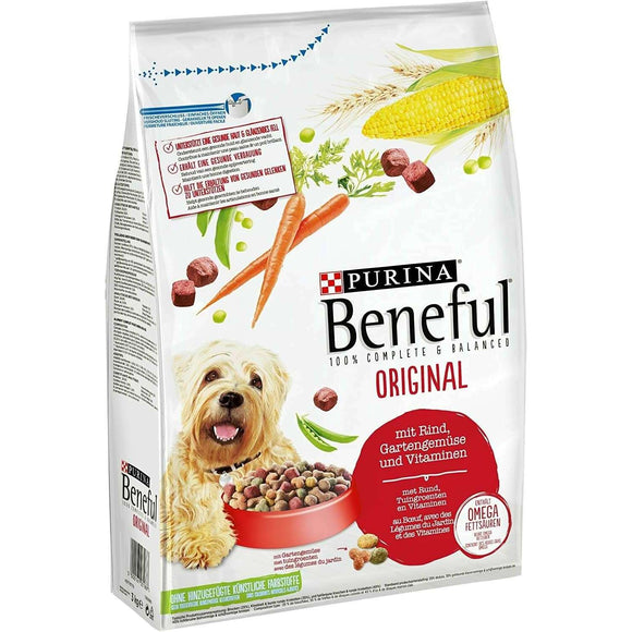 Spar King-Purina Beneful Original Hundefutter Trockenfutter Rind Gemüse Adult 4 x 3kg