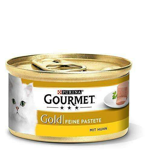 Spar King-Purina Gourmet Gold Feine Pastete Huhn Katzennassfutter Tiernahrung 12 x 85 g