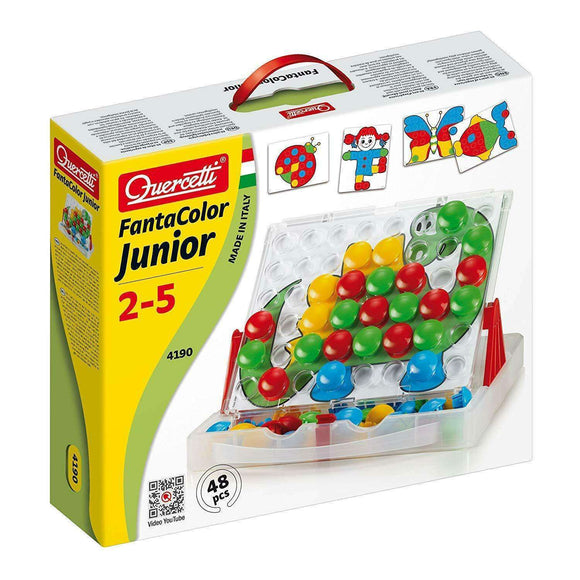 Spar King-Quercetti 4190 Fantacolor Junior Steckspiel Lernspiel Kinderspiel ab 2 Jahren