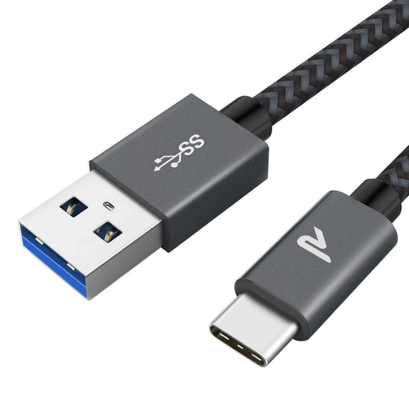Spar King-Rampow USB C auf USB 3.0 Kabel Ladekabel QC 3.0 Android Huawei 1 m Grau
