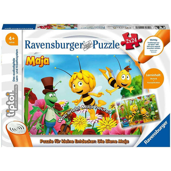 Spar King-Ravensburger 00047 tiptoi Puzzle Die Biene Maja 2x24 Teile Kinder ab 4 Jahren