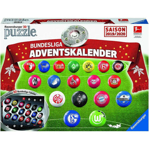 Spar King-Ravensburger 11681 3D Puzzle-Adventskalender Bundesliga Saison 2019 2020