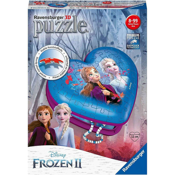 Spar King-Ravensburger 12120 Frozen 2 Herzschatulle 54 Teile Premium 3D Kinder-Puzzle