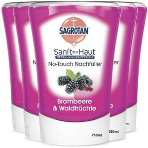 Spar King-Sagrotan No-Touch Nachfüller Brombeere Waldfrüchte Handseife 5 x 250 ml 5er Pack