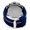 Spar King-Tommy Hilfiger 1791476 Herren-Armbanduhr Analog Quarz Silikonarmband Blau 46 mm