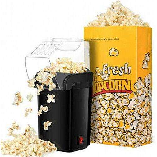 Spar King-TOPELEK Popcornmaschine 1200W Heißluft Popcorn Maker Fettfrei Ölfrei BPA-Frei