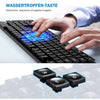 Spar King-TOPELEK Tastatur Maus Set Kabellos 2.4GHz QWERTZ Deutsches Layout Laptop Desktop
