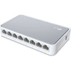 Spar King-TP-Link TL-SF1008D 8-Port Fast Ethernet Netzwerk Lan Switch lüfterlos weiß