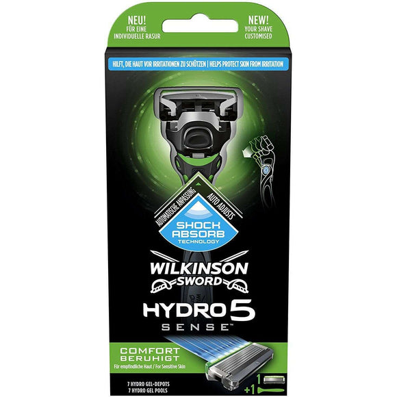 Spar King-Wilkinson Sword Hydro 5 Sense Comfort 5 Klingen Herren-Rasierer Rasierklinge