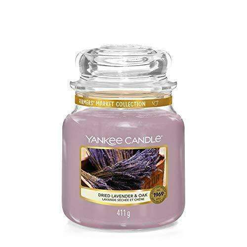 Spar King-Yankee Candle Dried Lavender & Oak Kerze im Glas Paraffinwachs Duftkerze 411 g