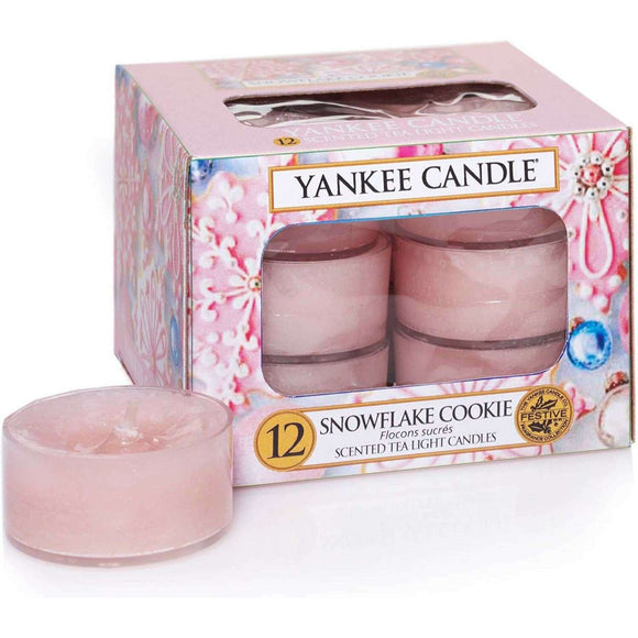 Spar King-Yankee Candle Duft-Teelichter Snowflake Cookie Kerzen Duftkerze Deko 12er Pack