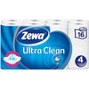 Spar King-Zewa Ultra Clean Toilettenpapier 4-lagig Mega Pack 3 x 16 Rollen 3er Pack